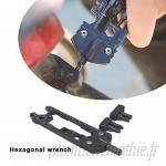 waterfail Hexagonal Wrench，Bicycle Repair Tool Outdoor Portable Ultra-Thin Multifunction Small Tools Group Hex Wrench  B07Q3KDYDZ